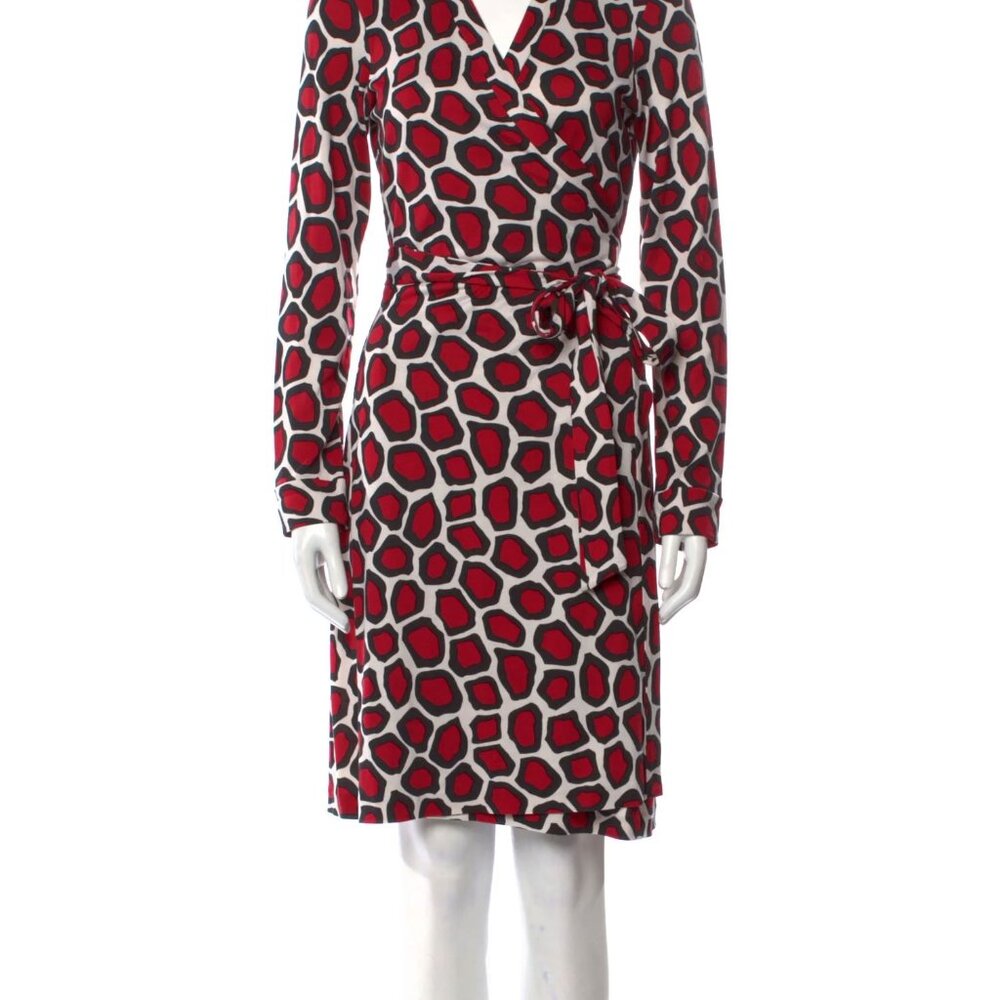 Diane von Furstenberg Julian Wrap Dress Vintage Print